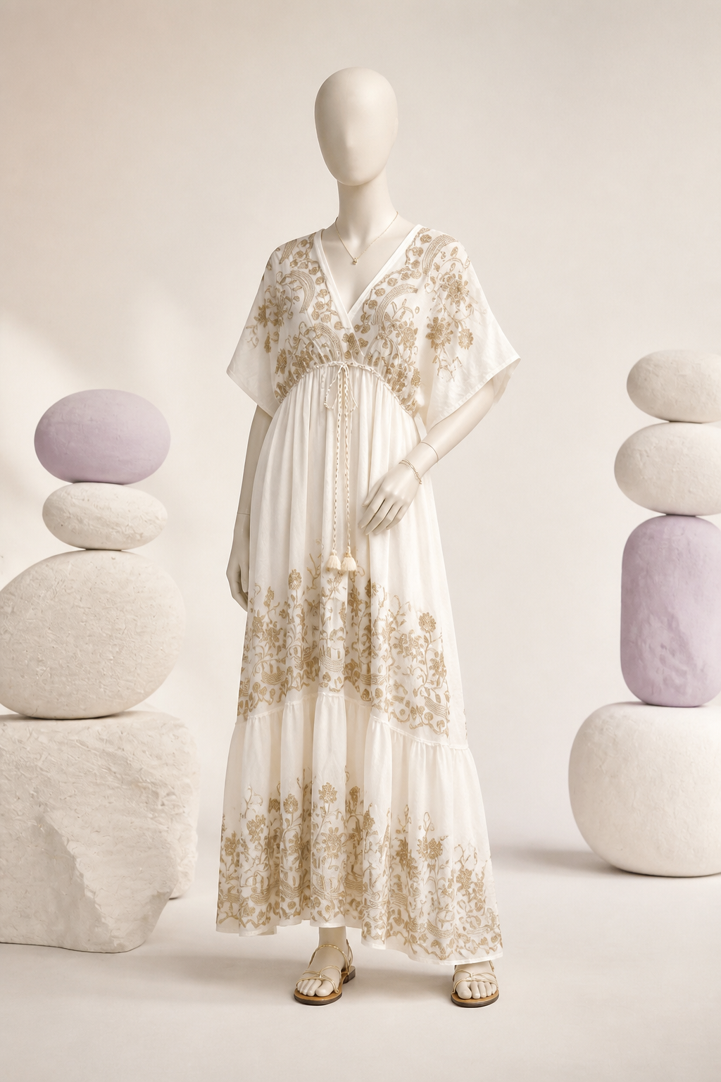 Gold Boho dress
