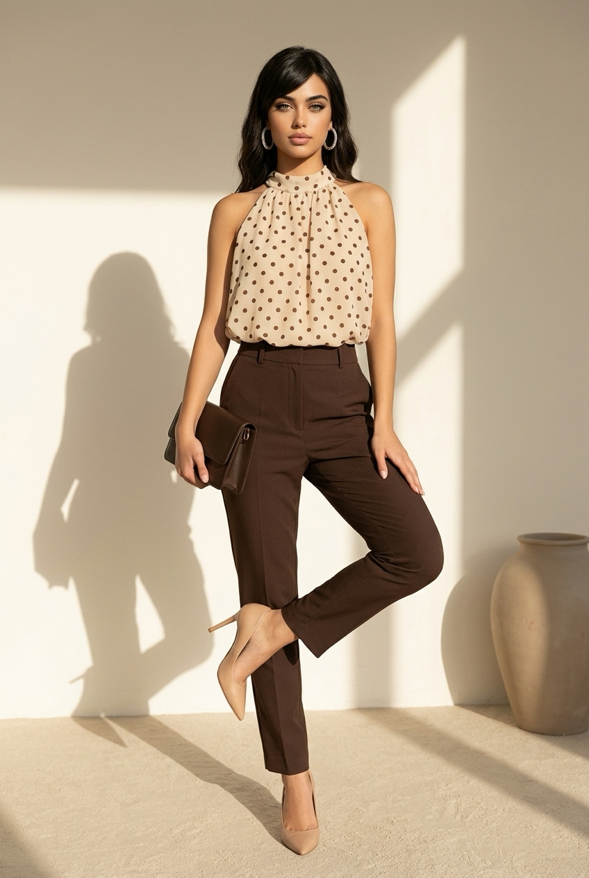 Blossom pocadot top