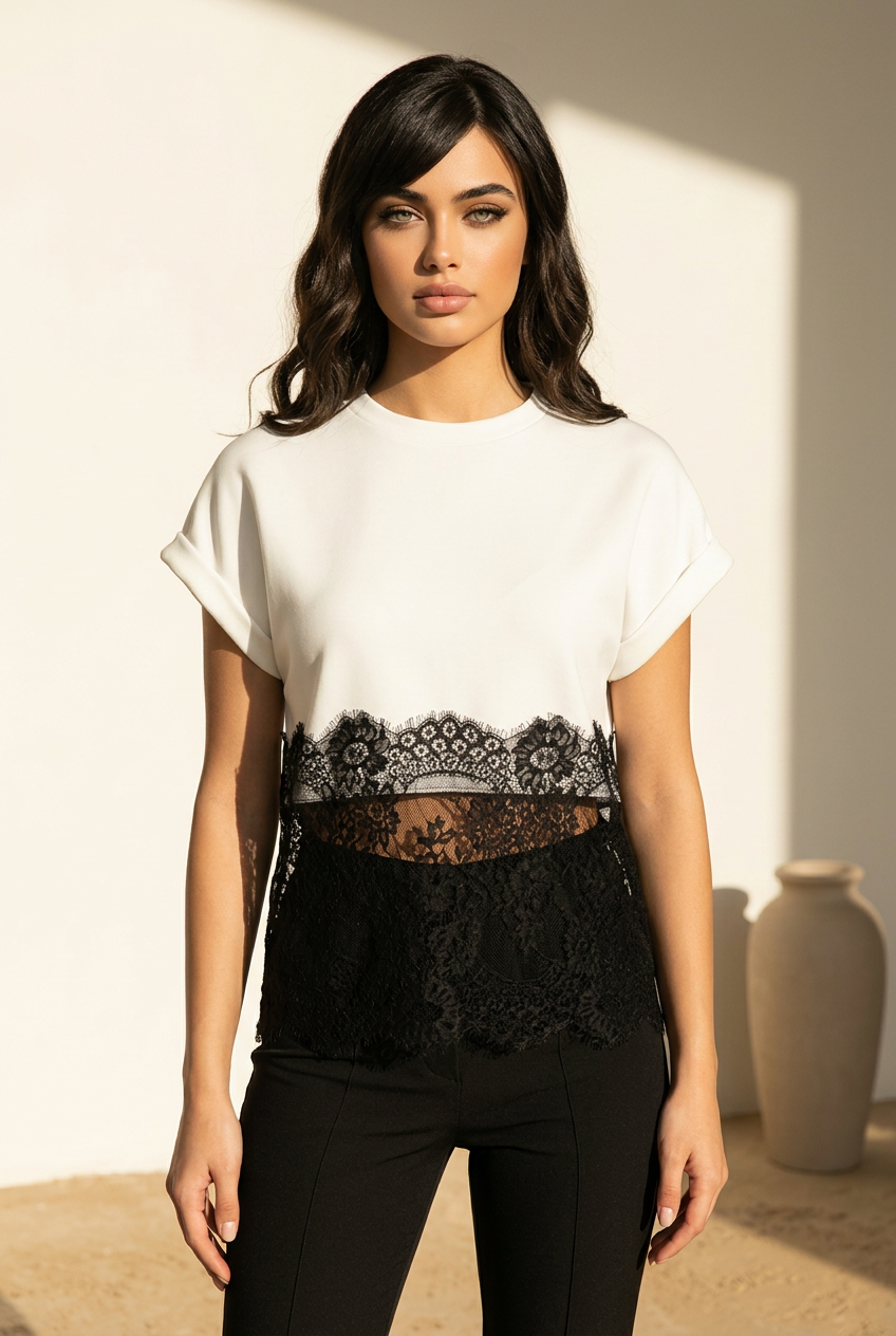 Cropped Lace Top
