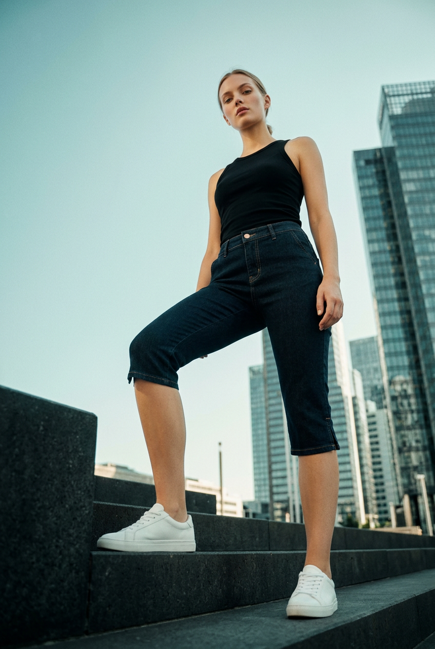 Divia Denim capri