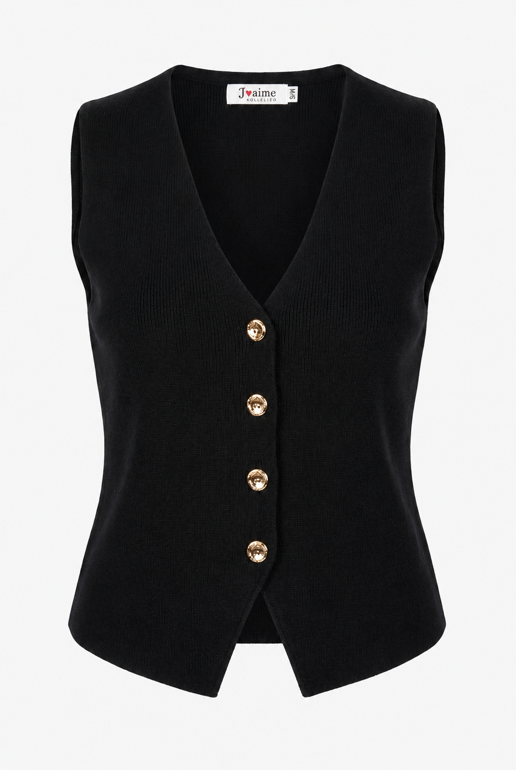 Noir gilet zwart